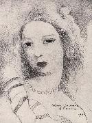 Marie Laurencin Portrait of Femail oil painting